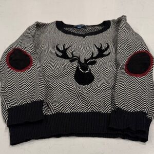 Boys Chevron Sweater with Deer Design